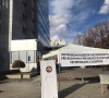 Biračko mesto ispred kosovske vlade za glasanje za ujedinjenje Albanije i Kosova