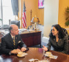 Vjosa Osmani i Robert Aderholt 