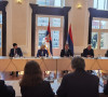 Nikola Selaković sa ambasadorima Kvinte i Norveške pri NATO
