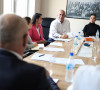Ramuš Haradinaj sa članovima stranke