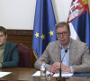 Vučić i Brnabić na sednici Saveta za nacionalnu bezbednost