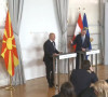 Austrijski kancelar Karl Nehamer i makedonski premijer Dmitar Kovačevski