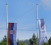 Zastave na pola koplja u Leposaviću