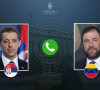 Ministar spoljnih poslova Srbije Marko Đurić i ministar spoljnih poslova Venecuele Ivan Hil Pinto