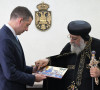 Đurić sa poglavarom Koptske pravoslavne crkve Tavadrosom Drugim