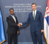 Ministar spoljnih poslova Srbije Marko Đurić sa ministrom inostranih poslova Somalije Abdisalamom Abdi Alijem
