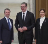 Vučić sa danskim kraljem i kraljicom 