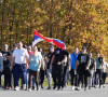 Srbi sa Kosova koji pešače