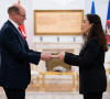 Arne Sanes Bjornstad i Vjosa Osmani