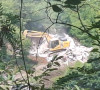 mehanizacija na Gazivodama, rušenje vikendica