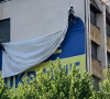 Skidanje banera Free Ukraine