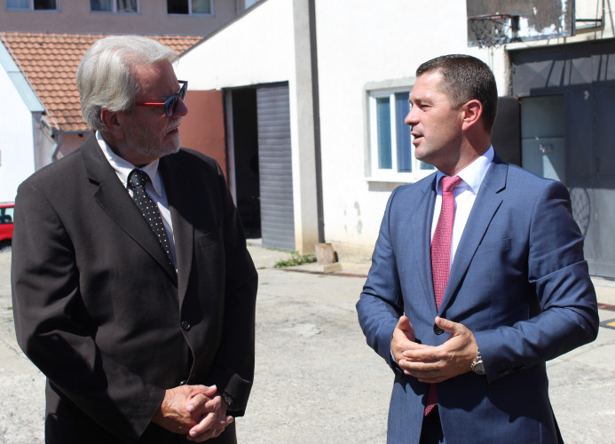 Šef Euleksa Bernd Thran i gradonačelnik Leposavića Zoran Todić Šef Euleksa Bernd Thran i gradonačelnik Leposavića Zoran Todić