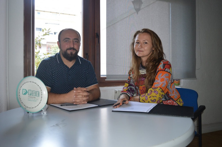 Boban Petrović i predstavnica "Swisscontact"