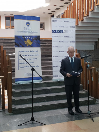Šef misije OEBS-a na Kosovu Jan Bratu