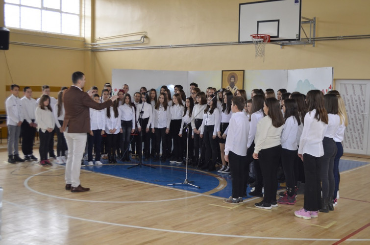 Sveti Sava u OŠ "Kralj Milutin" u Gračanici