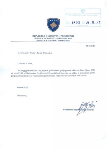 Tačijevo pismo Kurtiju Tačijevo pismo Kurtiju