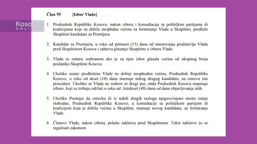 Ustav Kosova član 95 Ustav Kosova član 95