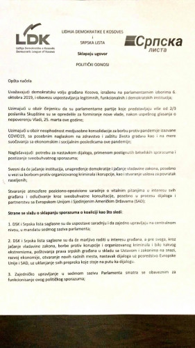 Koalicioni sporazum SL i DSK
