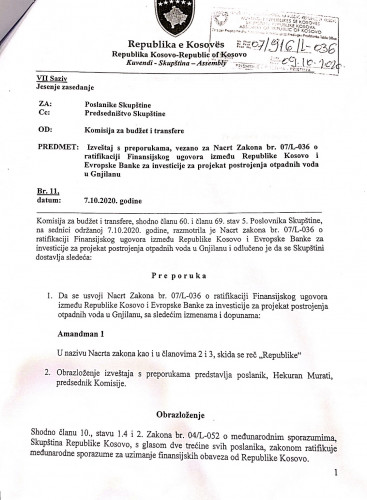 Izveštaj s preporukama 