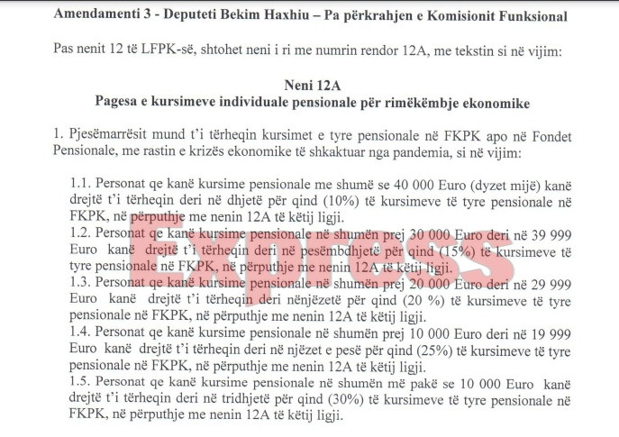 Predlog DPK - Povlačenje novca iz Penzionog fonda