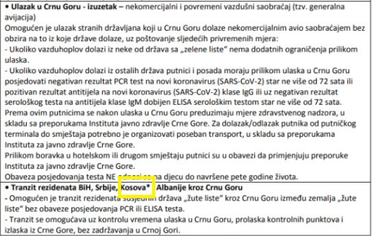 Dokument CG, Kosovo zvezdica Dokument CG, Kosovo zvezdica