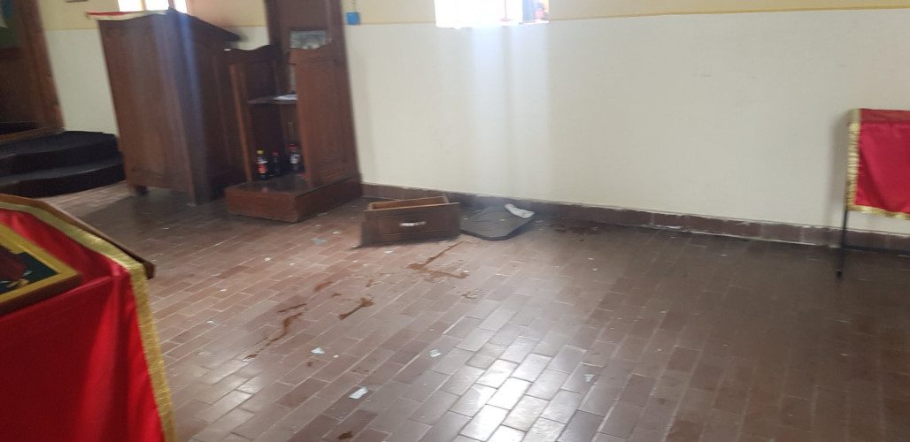obijena crkva Klokot