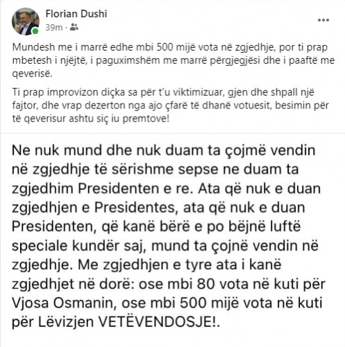 Objava Fljoriana Dušija 