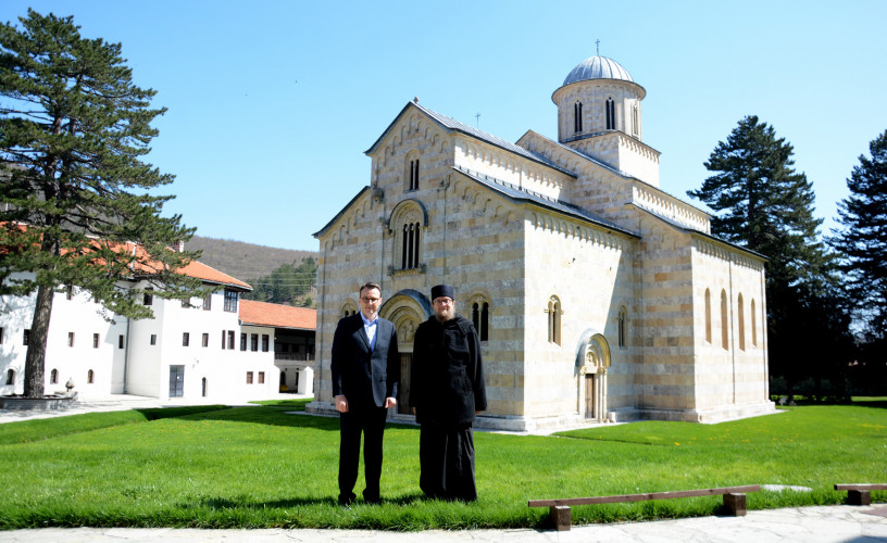 Petar Petković i iguman manastira Visoki Dečani Sava Janjić Petar Petković i iguman manastira Visoki Dečani Sava Janjić