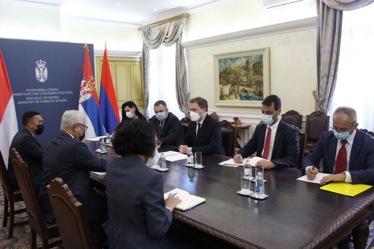Ministar Selaković na sastanku sa ambasadorom Indonezije u Beogradu