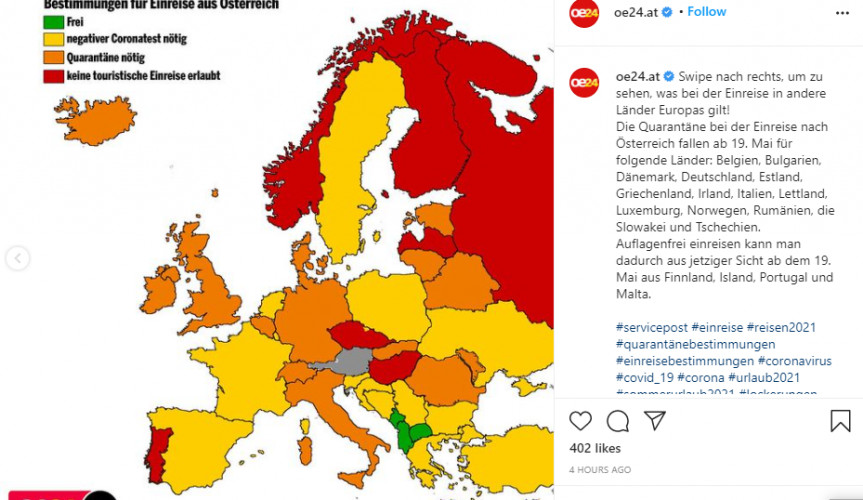 Austrijski portal-Kosovo kao deo Srbije