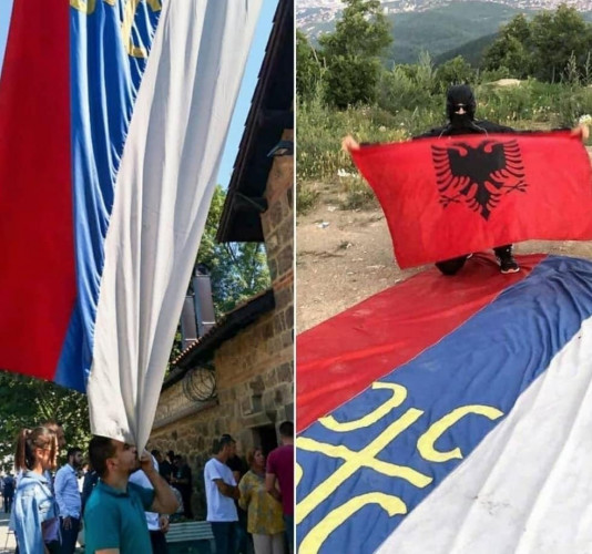 Ukradena zastava SPC