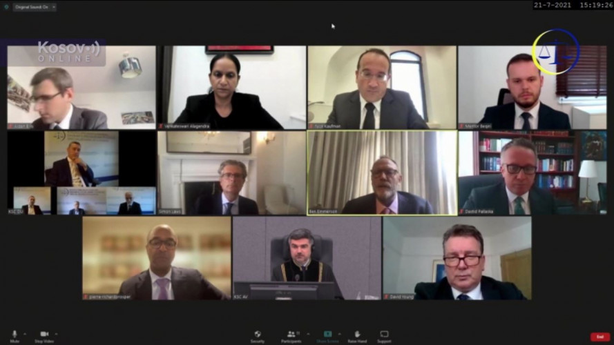 Proces Tačiju i drugima, video konferencija
