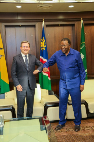 Ministar Nikola Selaković i predsednik Namibije Geingob