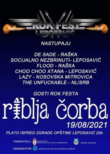 Plakat - Rok fest u Leposaviću