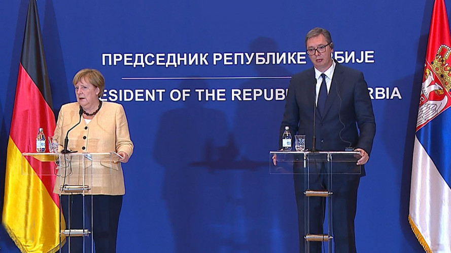 Angela Merkel i Aleksandar Vučić u Beogradu
