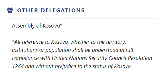 Kosovo uz fusnotu na sajtu Saveta Evrope Kosovo uz fusnotu na sajtu Saveta Evrope