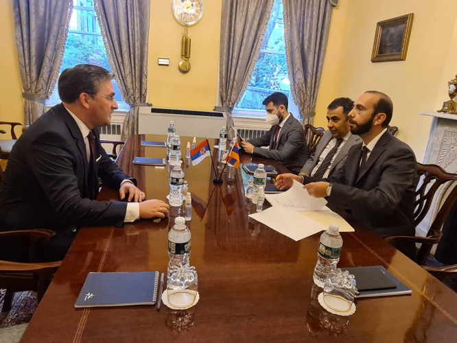 Selaković sa jermenskim kolegom Selaković sa jermenskim kolegom