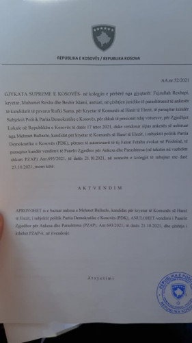 Odluka Vrhovnog suda