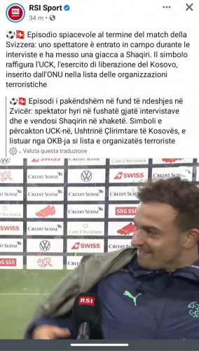 Televizija RSI sport u prilogu navela da su UN označil OVK kao terorističku organizaciju Televizija RSI sport u prilogu navela da su UN označil OVK kao terorističku organizaciju