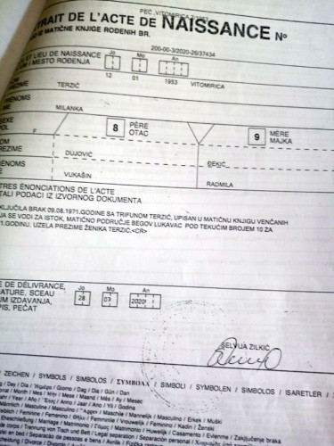 Lažni izvod iz knjige rođenih zbog krađe imanja