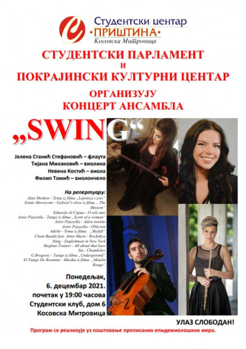 Koncert ansambla "SWING" Koncert ansambla "SWING"