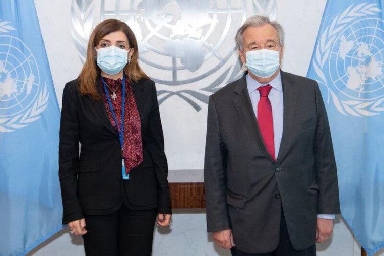 Karoline Ziadeh i generalni sekretar UN