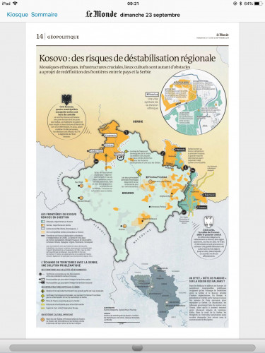 Mapa koju je "Le Mond" predstavio 2018. godine Mapa koju je "Le Mond" predstavio 2018. godine