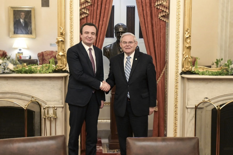Aljbin Kurti i Bob Menendez