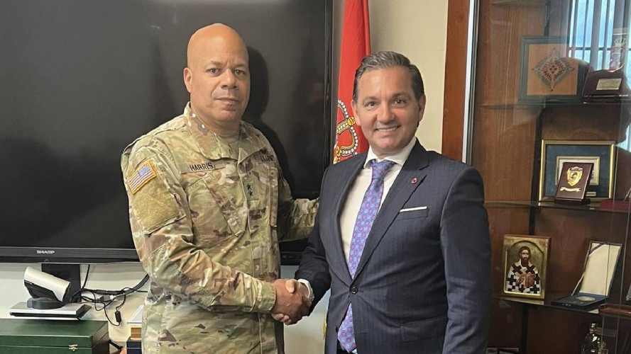 Marinković sa general-majorom Harisom Marinković sa general-majorom Harisom