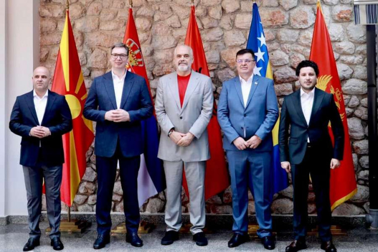  Leaders of the countries at the Open Balkan summit
