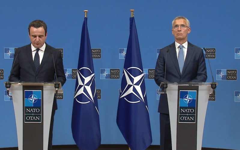 Aljbin Kurti i Jens Stoltenberg