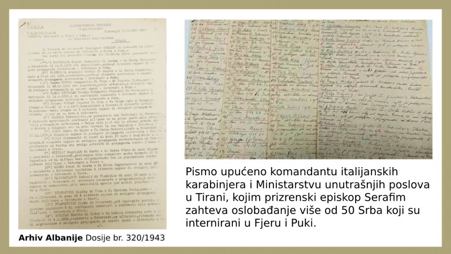 Zahtev za oslobadjanje Srba