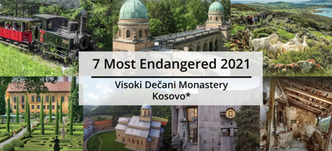 Visoki Dečani na listi Evropa Nostre najugroženijih spomenika za 2021.