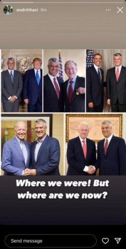 Hašim Tači i američki predsednici